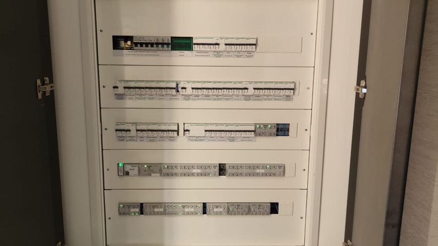 Cuadro eléctrico con actuadores KNX
